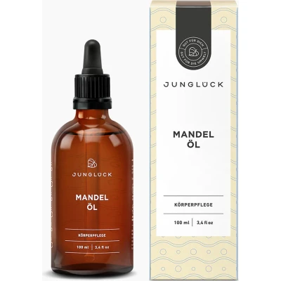 Afbeelding van JUNGLÜCK Amandelolie Rijke olie met intensief verzorgend effect 100% koudgeperst bio 100 ml