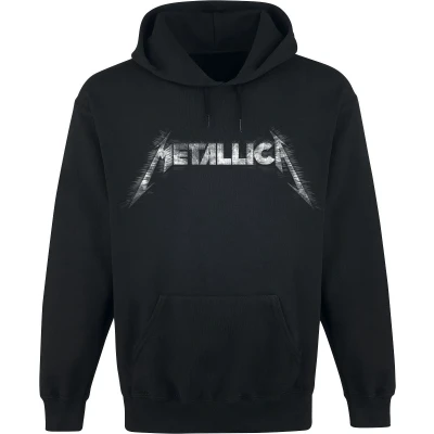 Afbeelding van Metallica Spiked Logo Trui met capuchon zwart S Katoen Band merch, Bands