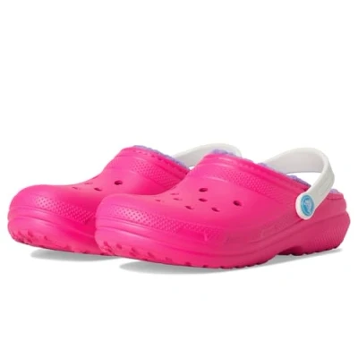 Afbeelding van Crocs Klassieke gevoerde klomp K, Pink Crush/Multi, 4 UK, Roze Crush Multi, 36/37 EU