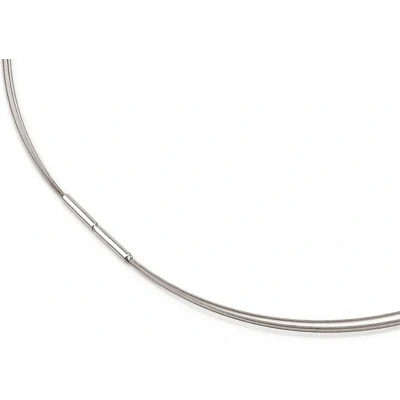 Afbeelding van Boccia 0804 01 Ketting staal titanium zilverkleurig 3 x 0,6 mm