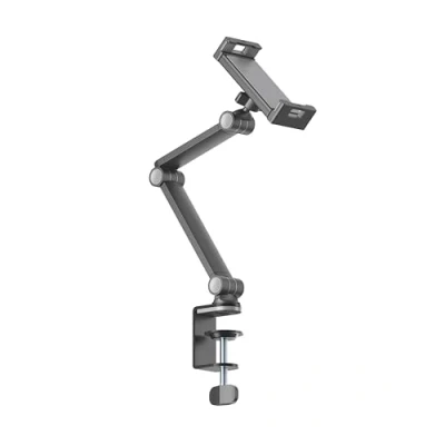 Afbeelding van PureMounts® Tablettafelhouder, 4,7&quot; tot 12,9&quot; tablets, 360 draaibaar, 1 kg draagkracht, siliconen pad, zwart