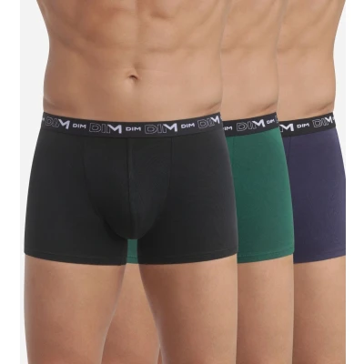 Afbeelding van Dim short 3 pack coton stretch boxer black / dark grey