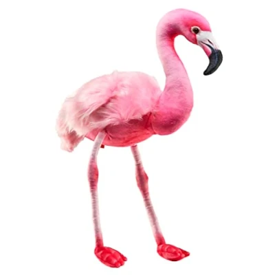 Afbeelding van Wild Republic flamingo knuffel vogel roze pluche 40 cm tropische knuffeldieren