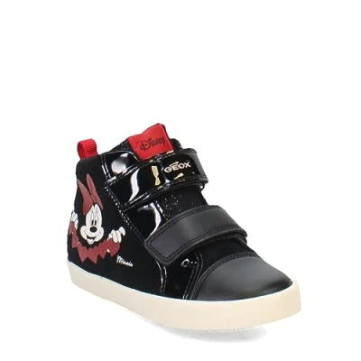 Afbeelding van Geox Baby Meisje B Kilwi Girl D Sneaker, Black Red, 22 EU