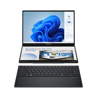 Afbeelding van ASUS ZenBook Duo OLED (14&quot;, Intel Core Ultra 9 285H, 32 GB, 1000 GB, NL), Notebook, Grijs