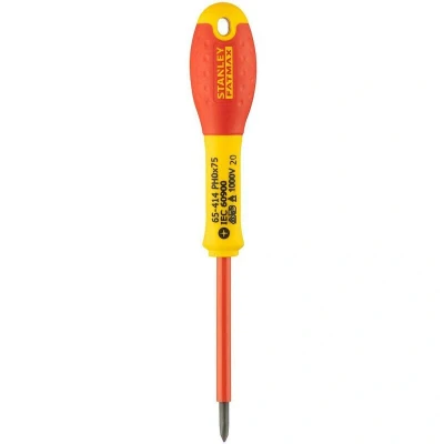 Afbeelding van Stanley handgereedschap FatMax Schroevendraaier Phillips VDE PH0 X 75mm 0 65 414