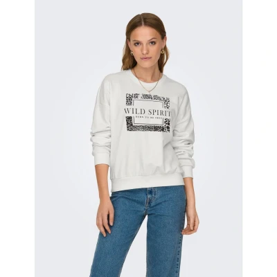 Afbeelding van ONLY Onlruna O NECK BOX Sweater Cloud dancer, Dames, Maat: Large, dancer