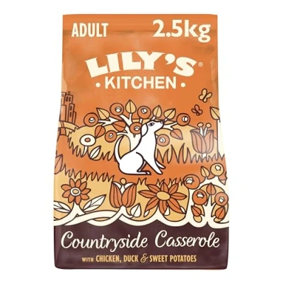 Afbeelding van Lily&#039;s Kitchen Chicken &amp; Duck Countryside Casserole Natural Grain Free Complete Volwassen Dry Dog Food (2.5 kg)