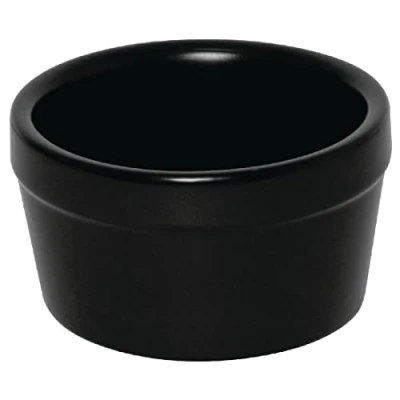 Afbeelding van Olympia stapelbare ramekin mat zwart 9,5cm (6 stuks)