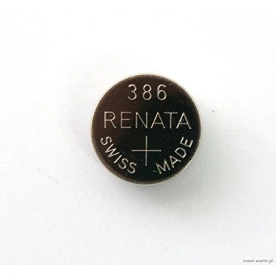 Afbeelding van 1 x Renata 386 lithium knoopcel SR43W, gemaakt in Zwitserland