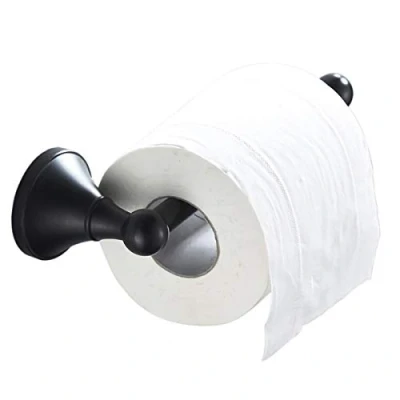 Afbeelding van Flybath Toiletpapierhouder zonder deksel messing badkamer wc rolhouder wandmontage, met olie gewreven brons