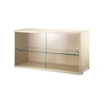 Afbeelding van String vitrinekast 78 cm essenhout