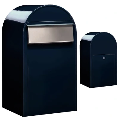Afbeelding van Brievenbus Bobi Grande B (back) zwartblauw