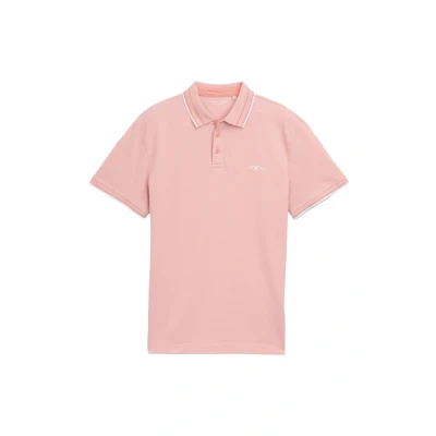 Afbeelding van TOM Tailor MIT Stretch Poloshirt, Heren, Maat: XL, Hazy coral two tone