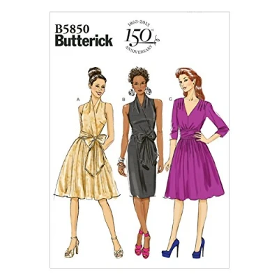 Afbeelding van Butterick BTK 5850 F5 (16 18 20 22 24) B5850 naaipatroon om te naaien, elegant, extravagant, modieus