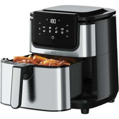 Afbeelding van AEG AF6 1 4ST Enkel 3,5 l Vrijstaand 1500 W Airfryer Zwart, Roestvrijstaal