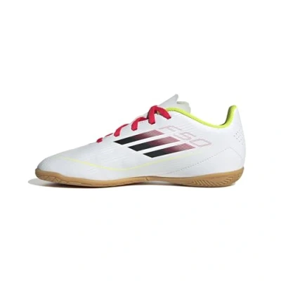 Afbeelding van adidas Uniseks Kind F50 CLUB Football boots Indoor Kids, ftwr white/core black/solar yellow, 35 EU