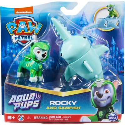 Afbeelding van Paw Patrol Aqua Pups Rocky En Zaagvis