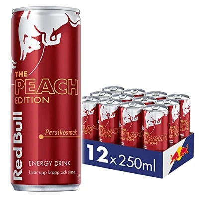 Afbeelding van Red Bull Energy Drink Wegwerp (Peach Edition perzik incl. 3,00, 12 x 250 ml)