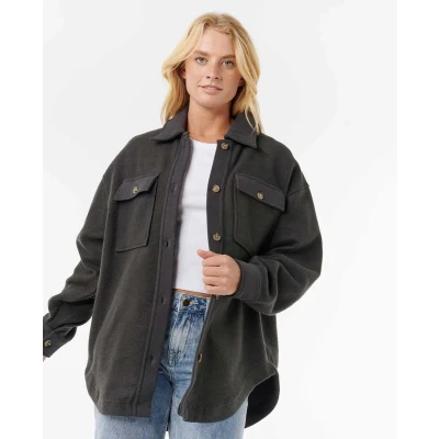 Afbeelding van Rip Curl High Tide Fleece Shacket Washed Black