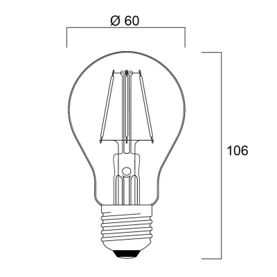 Afbeelding van Sylvania ToLEDo Retro LED lamp E27 4.1W blauw