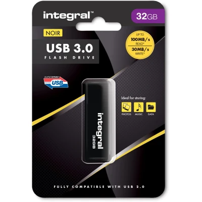 Afbeelding van Integral USB stick 3.0, 32 GB, zwart