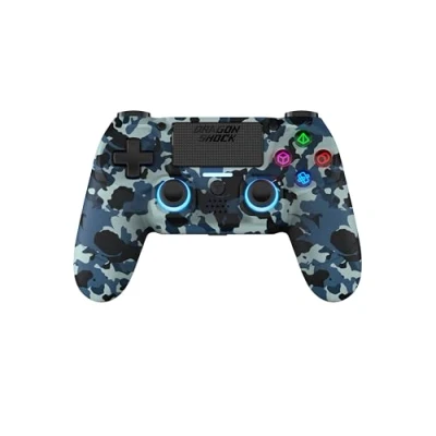 Afbeelding van DragonShock MIZAR BT Draadloze Controller Blauw Camo Geschikt voor PS4, PC en Mobile