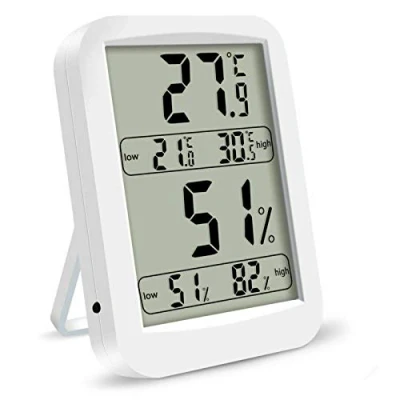 Afbeelding van Indoor Digitale Thermometer Hygrometer, Nauwkeurige Kamer Temperatuurmeter Vochtigheidsmeter Gemakkelijk te lezen, Max/Min Records, Lcd scherm voor Thuiskantoor (3 Pack)