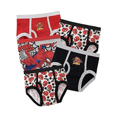 Afbeelding van Marvel Jongens Spiderman Slips Pack van 5, Meerkleurig, 5 6 jaar