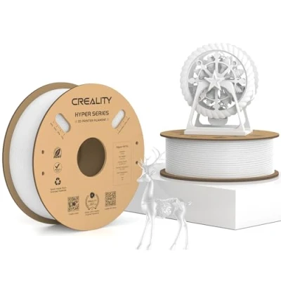 Afbeelding van Creality Hyper PETG filament, wit 1,75 mm, 2 kg, 3D printerfilament, PETG, maatnauwkeurigheid +/ 0,03 printmaterialen voor de meeste printers