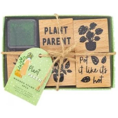 Afbeelding van Violet Studio Wooden Stamp Set Plant Parent 6pcs