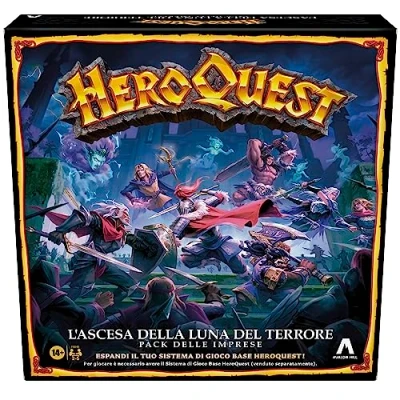 Afbeelding van Avalon Hill, HeroQuest pak van de opkomst maan terreur, voor het spelen heb je basisspelsysteem nodig, rollenspel