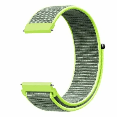 Afbeelding van Garmin Forerunner 55 / 245 645 Sport Loop nylon bandje Neon groen