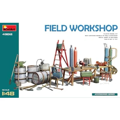 Afbeelding van 1:48 MiniArt 49012 Diorama Field Workshop Plastic Modelbouwpakket