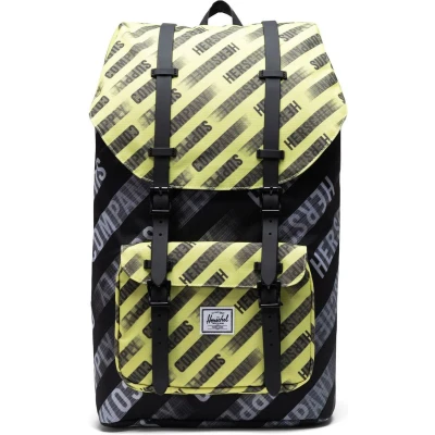 Afbeelding van Herschel Vrije tijd Rugzak met laptopvak Little America Backpack 25L HSC Motion Black / Highlight Zwart Geel