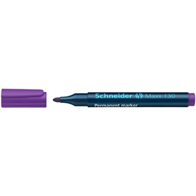 Afbeelding van 10x Marker Schneider Maxx 130 permanent ronde punt paars