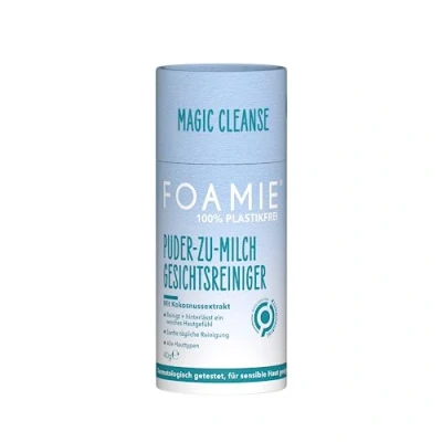 Afbeelding van Foamie Magic Cleanse Gezichtsreinigingspoeder, veganistische gezichtsverzorging met kokosextract, gezichtsreiniging voor make up en huidverzorging, poeder reinigingsmelk, reis gadget badkamer