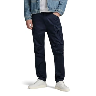 Afbeelding van G STAR RAW Heren Zip Cargo Regular Tapered Pants, blauw (Mazarine Blue D24720 c072 4213), 30W x 32L