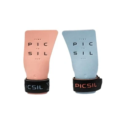 Afbeelding van PICSIL Condor Cross Training Grips, Non Hole Grips met Technische Stof, Verhoogde Bescherming en Comfort, voor Sportschool, Boksen, Gewichtheffen, Voorkomt Blaren Scheuren, Unisex (Koraal, G)
