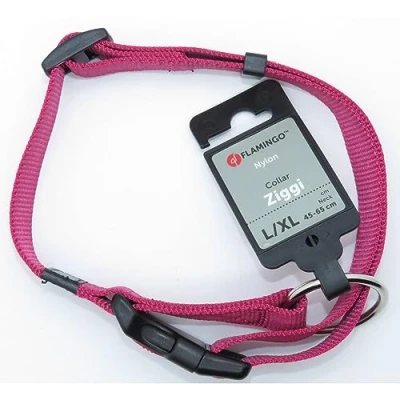 Afbeelding van Halsband Ziggi Kersenrood 45 65 cm x 25 mm