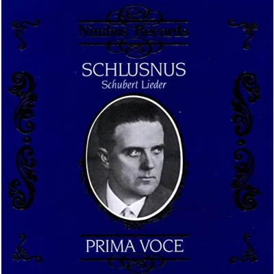 Afbeelding van Schlusnus Heinrich Schubert Liede (CD)