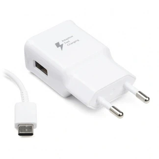 Afbeelding van Snellader Samsung 1 poort (USB A, Adaptive Fast Charging, 15W, USB C kabel, Wit)