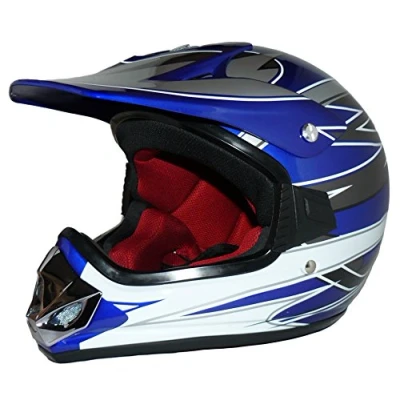 Afbeelding van Protectwear V310 BL XS kindercrosshelm MaX Racing, blauw glanzend (Youth L)