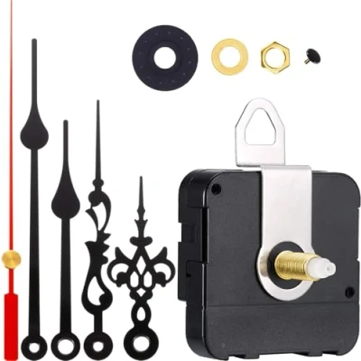 Afbeelding van Hicarer 2 paar kwarts uurwerk handen wandklok bewegingsmechanisme doe het zelf reparatie van reserveonderdelen (kleurenset 1, staaflengte 4/5 inch/20 mm)