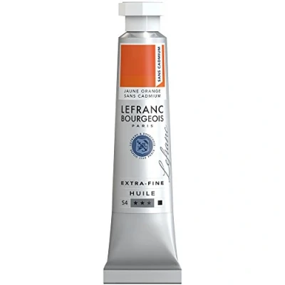 Afbeelding van Lefranc Bourgeois 404930 Extra fijne olieverf met hoogwaardige kunstenaarspigmenten, lichtecht, verouderingsbestendig 20ml Tube, Cadmium Free Yellow Orange