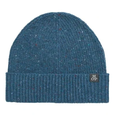 Afbeelding van Marc O&#039;Polo Dop Knitted Hat Navy Gray Donkerblauw