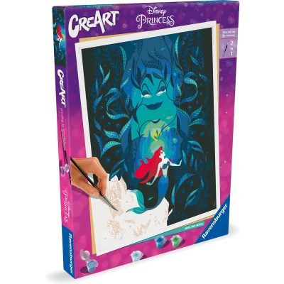 Afbeelding van Ravensburger CreArt Schilderen op Nummer Ariel en Ursula