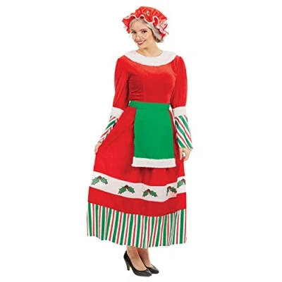Afbeelding van Fun Shack FN4222L kostuum, vrouwen, mevrouw Claus, groot