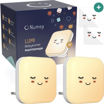 Afbeelding van Numsy Babykamer Nachtlampje Stopcontact Automatische Lichtsensor
