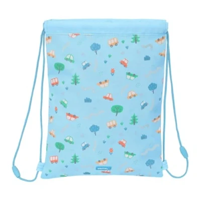 Afbeelding van Rugtas met Koordjes Safta Coches Blauw 26 x 34 1 cm